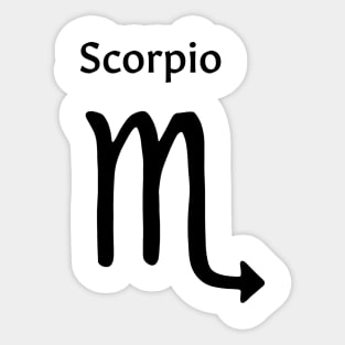 Scorpio zodiac sign merchandise Sticker